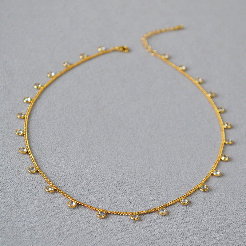 Collana a catena corta con clavicola