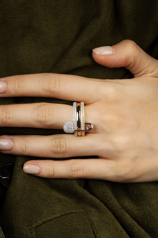 Bague Épingle Love, Smile, Bonheur – EternalBond