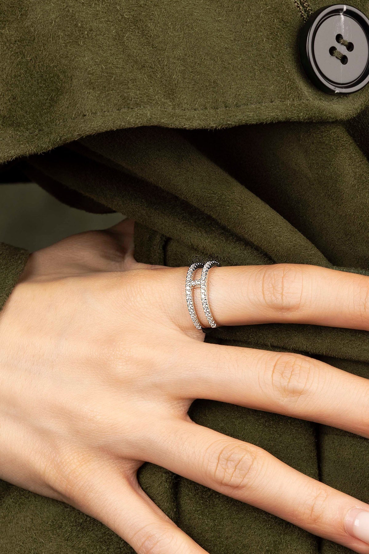 Bague Double Pavé – EternalBond