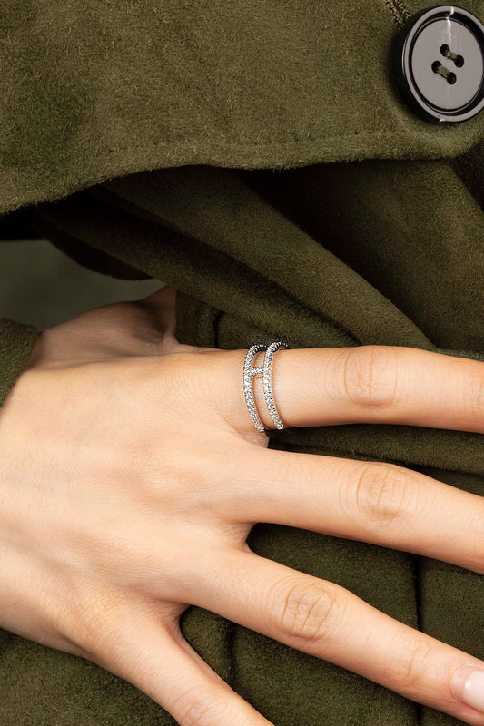 Bague Double Pavé – EternalBond
