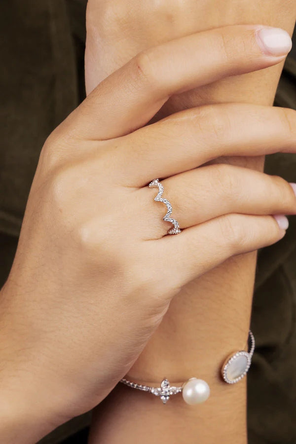 Bague Wavy Argent