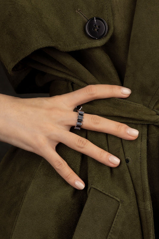 Bague Up and Down Blanc – EternalBond