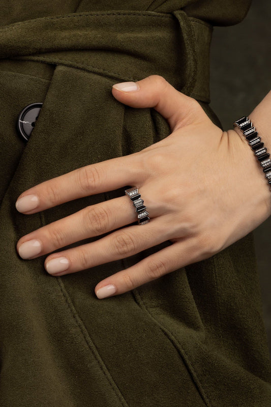 Bague Up and Down Blanc – EternalBond