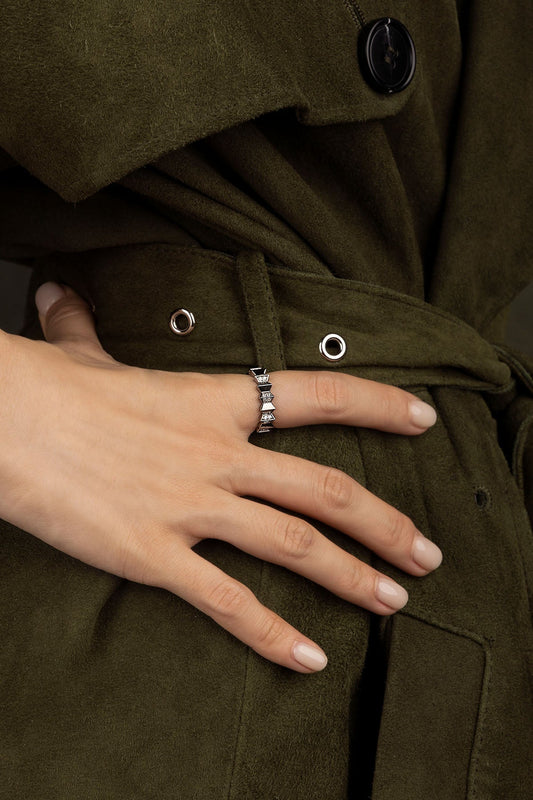Bague Up and Down Blanc – EternalBond