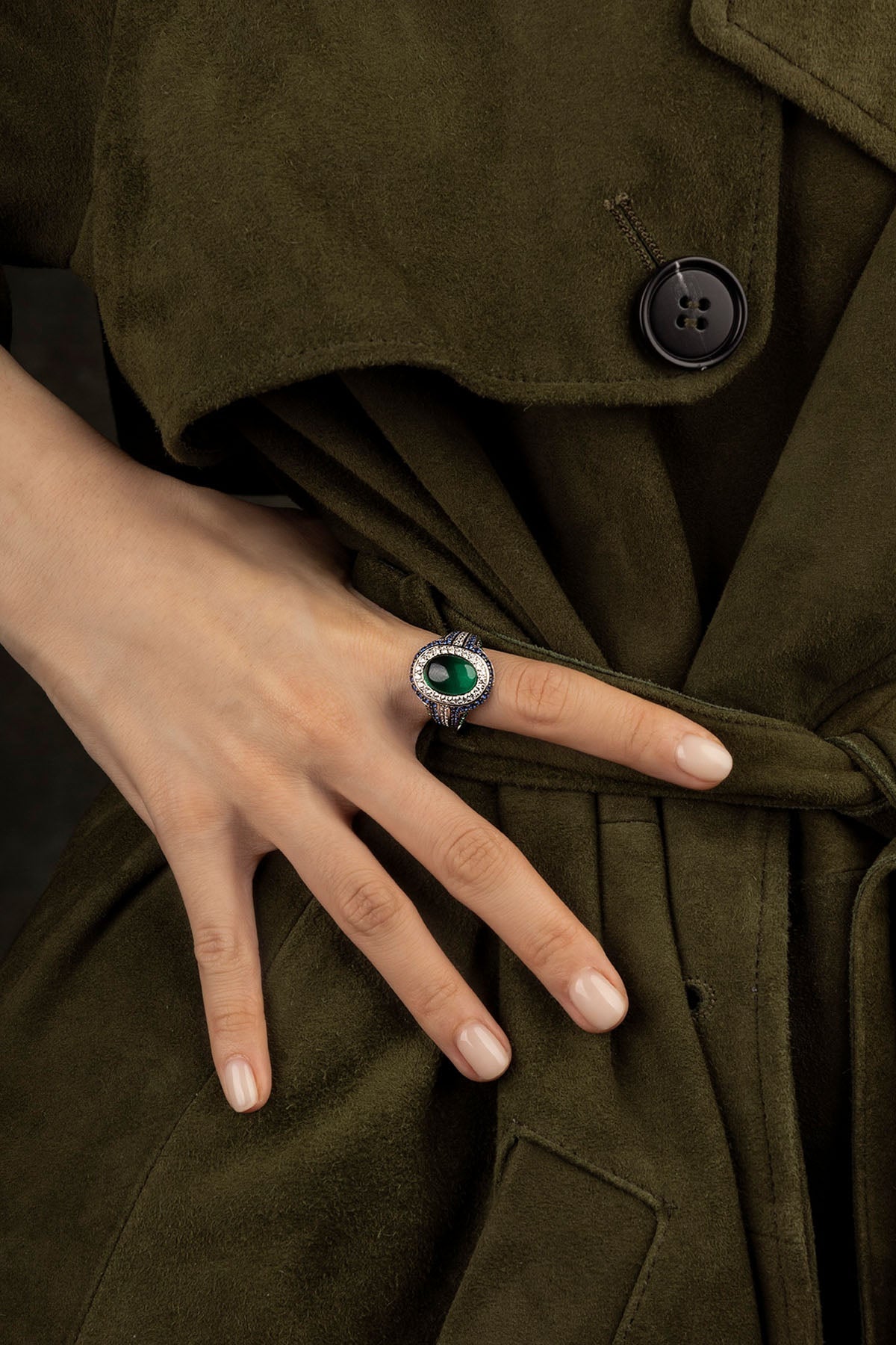 Bague Bold Vert Bleu – EternalBond