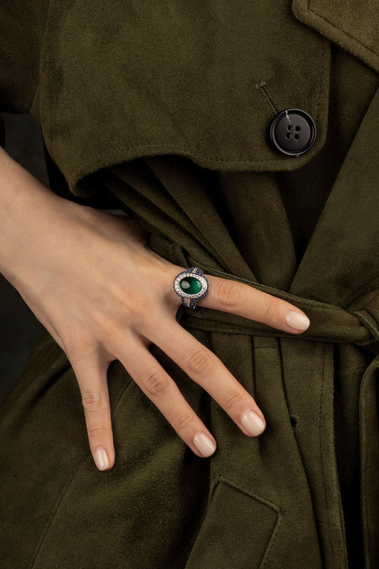 Bague Bold Vert Bleu – EternalBond