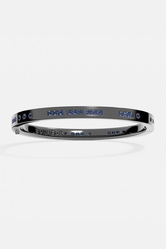 Jonc Code Morse Bonheur (Blue)