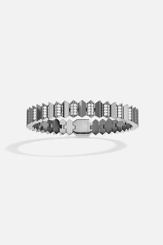 Bracelet Up and Down Blanc
