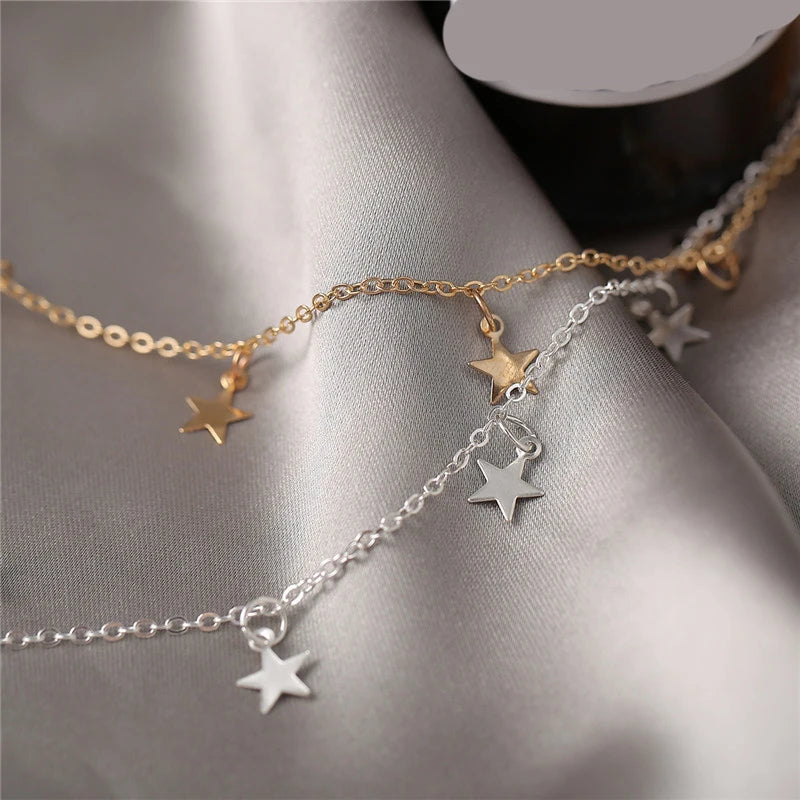 Collana girocollo con nappa a stella