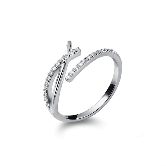 Bague Geometric Cross