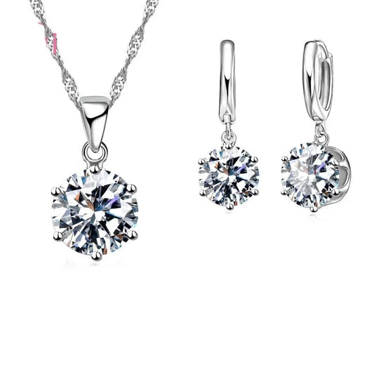Éclat Éternel : Pendentif Cristal Argent