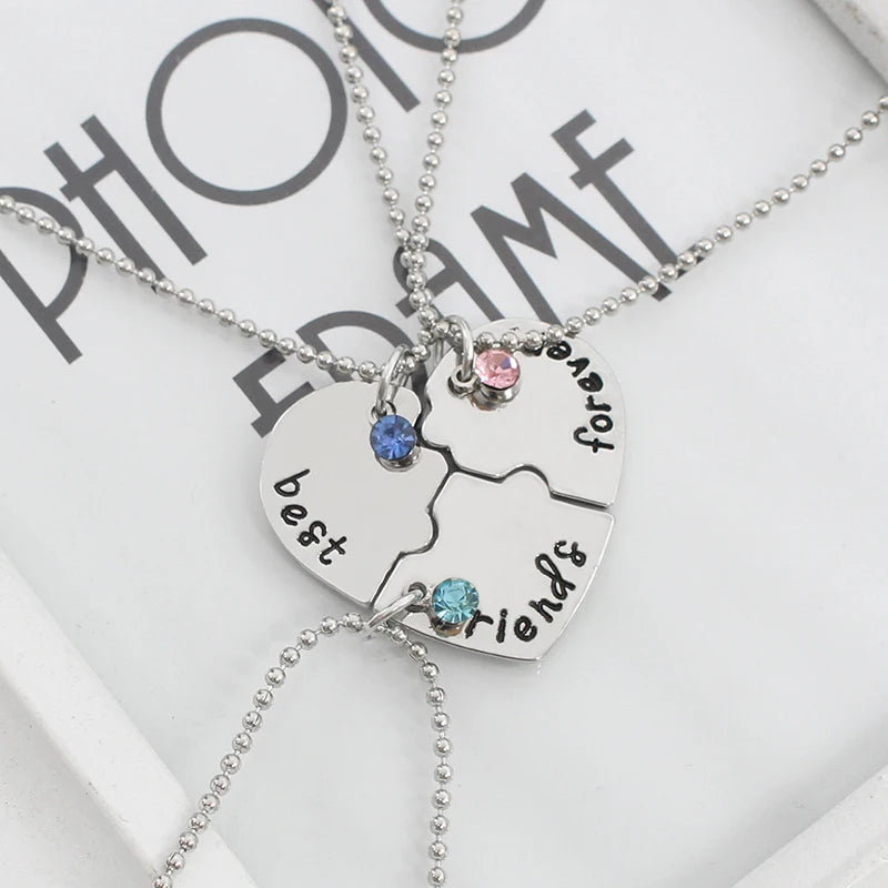 Collier love heart lien éternel - Ensemble