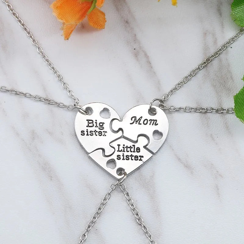 Collier love heart lien éternel - Ensemble