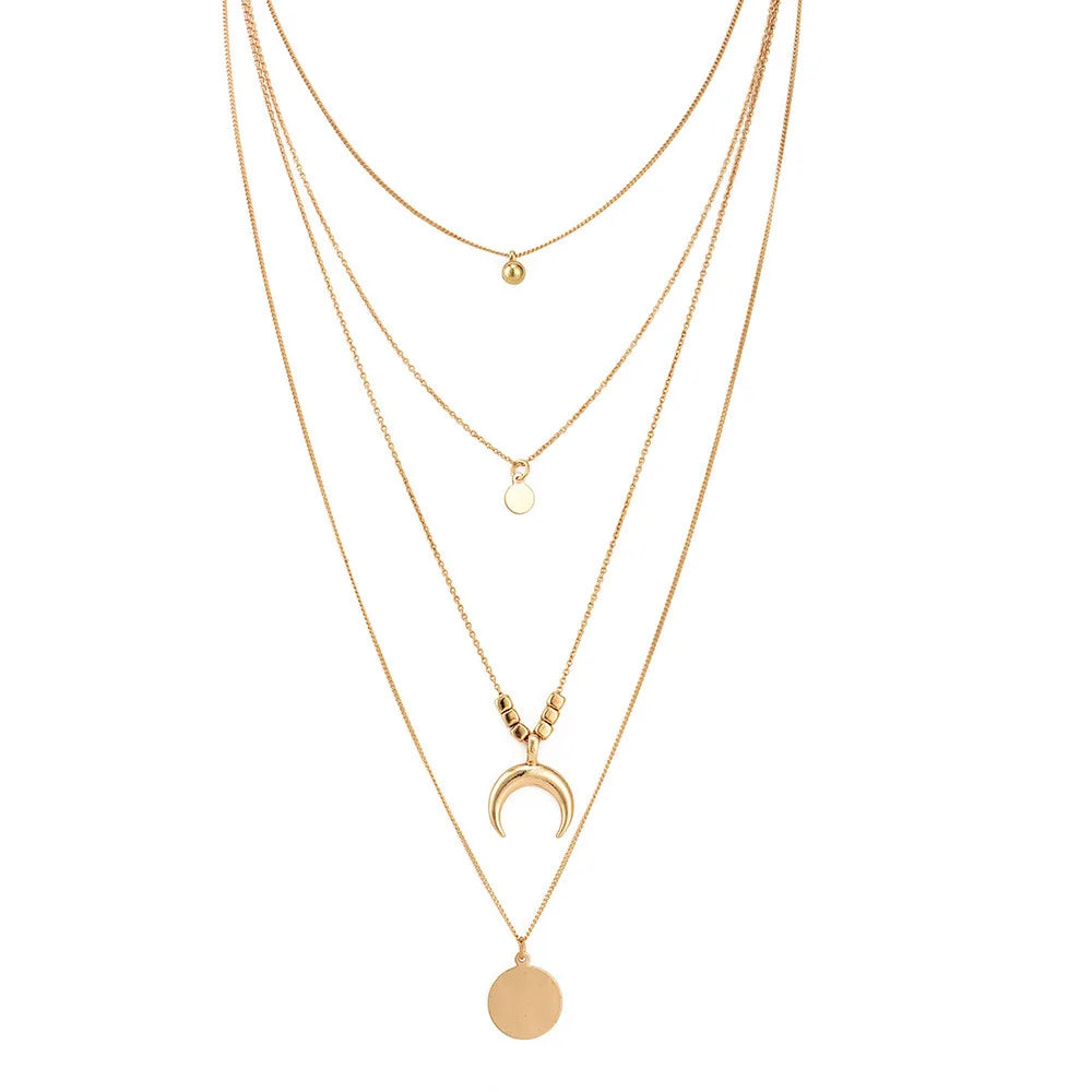 Collier Fashion Multicouche Vintage