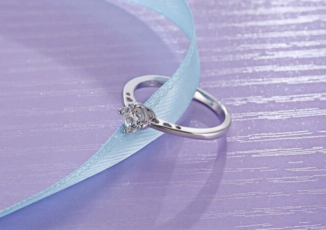 Bague de fiancailles classique en Argent