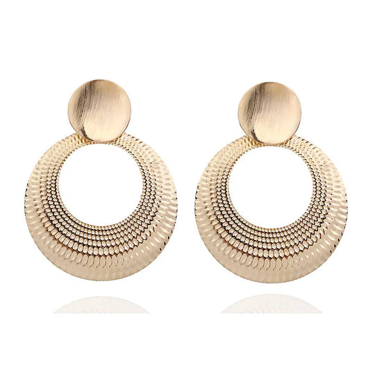 Boucles d'oreilles rondes géométriques