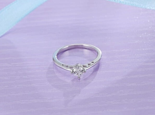 Bague de fiancailles classique en Argent