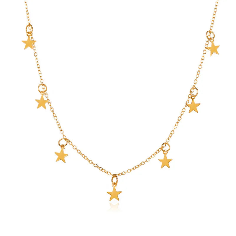 Collana girocollo con nappa a stella