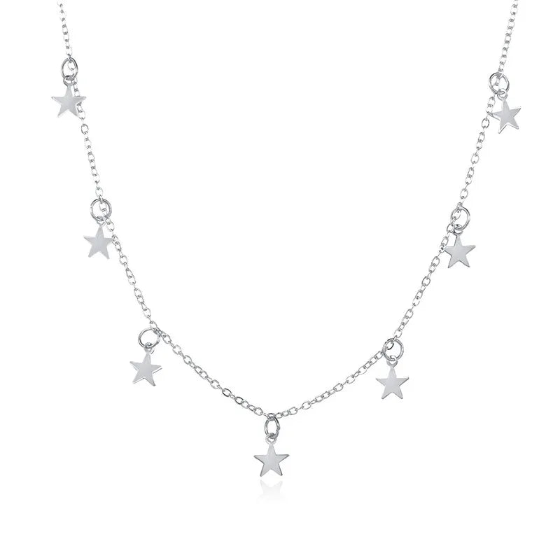 Collana girocollo con nappa a stella