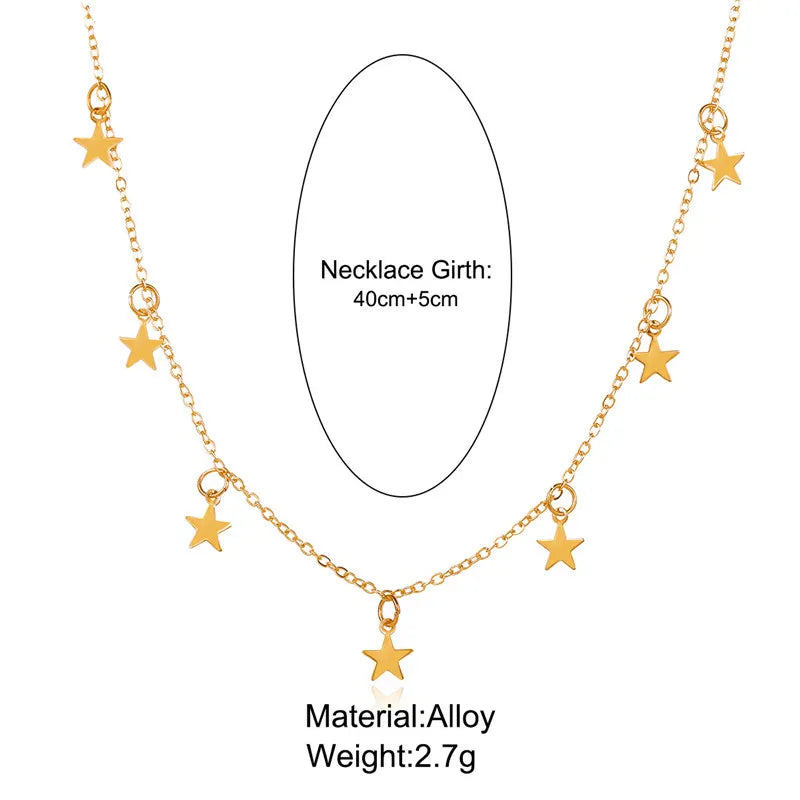 Collana girocollo con nappa a stella