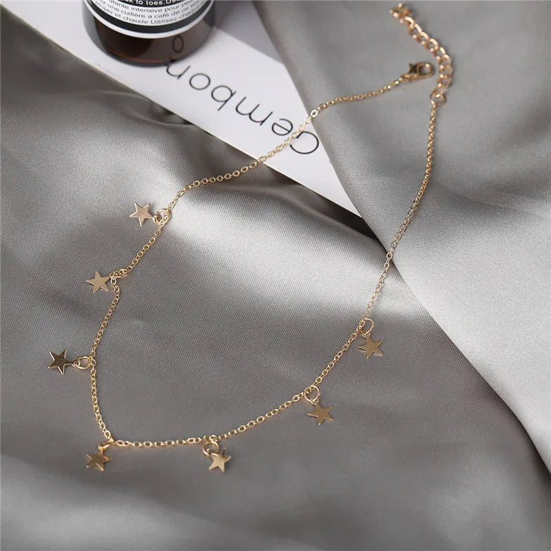 Collana girocollo con nappa a stella
