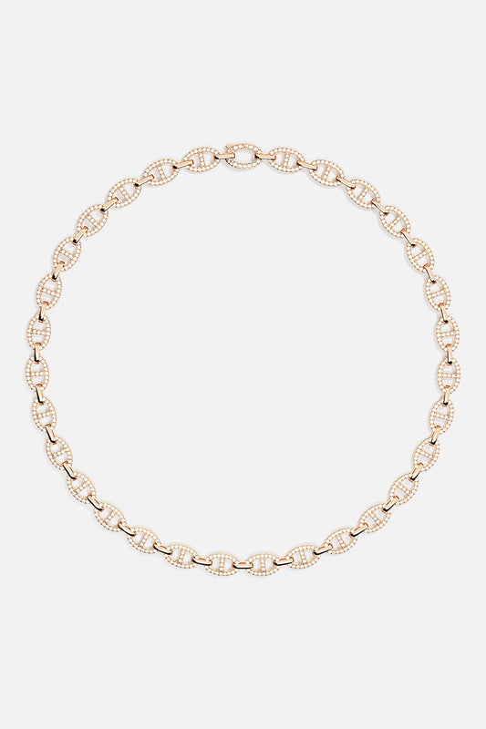 Collier Chaîne Maille Marine