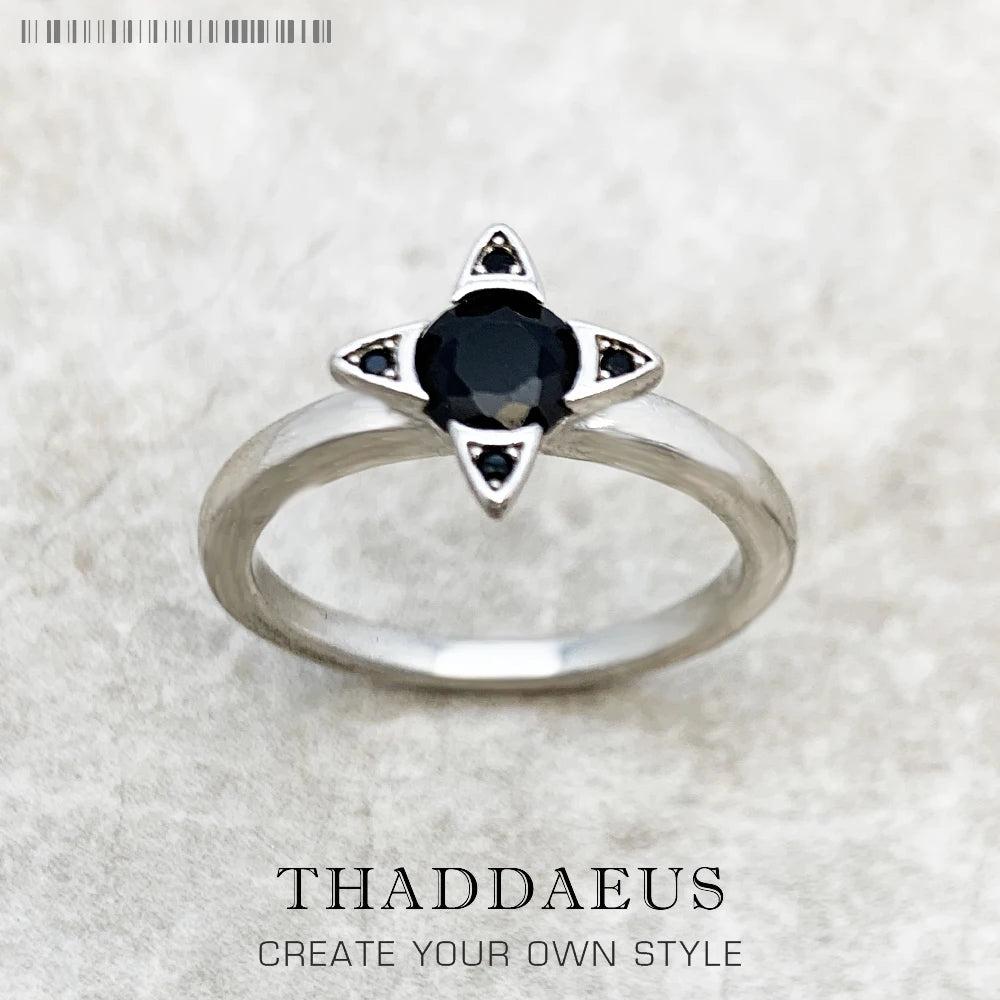Bague Empilable en Forme d'Étoile - 925 Argent Sterling