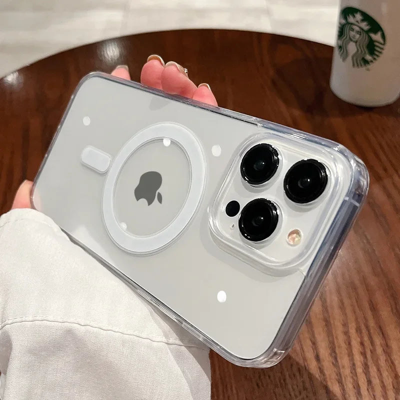 Coque Transparente Magnétique Magsafe LLTCT pour iPhone