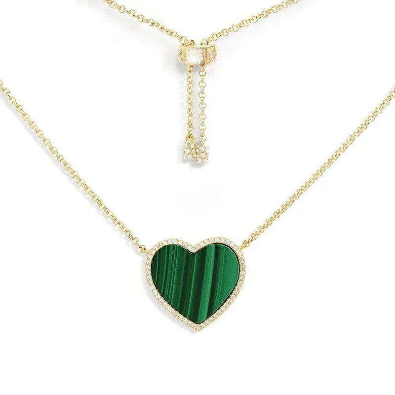 LI KI High quality 925 Sterling Silver June 2023 New Malachite Love Earrings Fashion Exquisite Jewelry Gifts To Friends