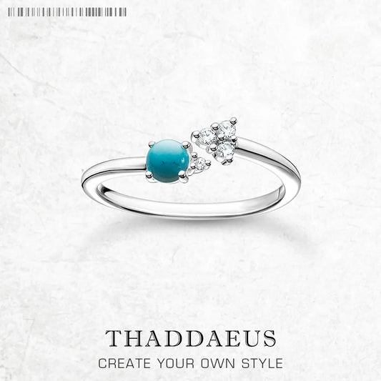 Bague Flèche Bleue - Joaillerie Fine pour Femmes - Esprit Océan en Argent Sterling 925