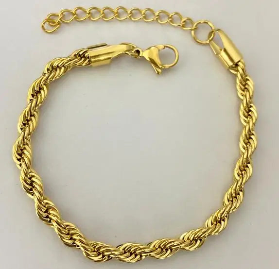 Bracelet Chaîne à Maillons en Acier Inoxydable