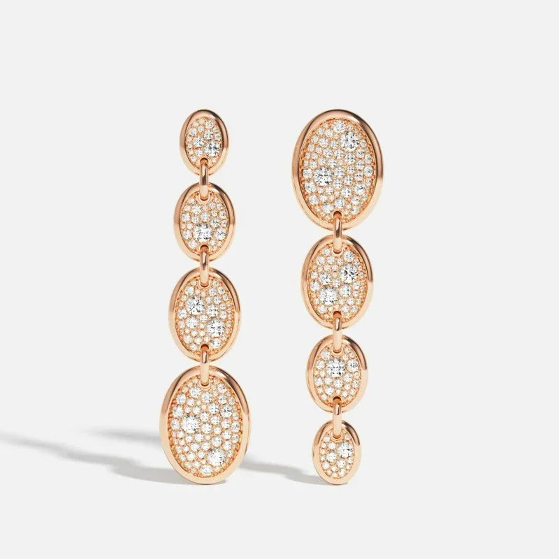 LI KI 925 Silver 2024 New High Quality Diamond Earrings Necklace Bracelet Ring For Women Luxury Designer Exquisite Jewelry