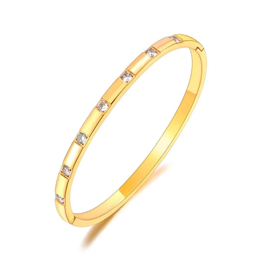 Bracetle Inoxydable avec Zircon Cubique