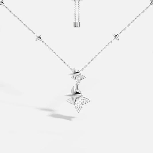 Collier Étoile Argent et Or rose
