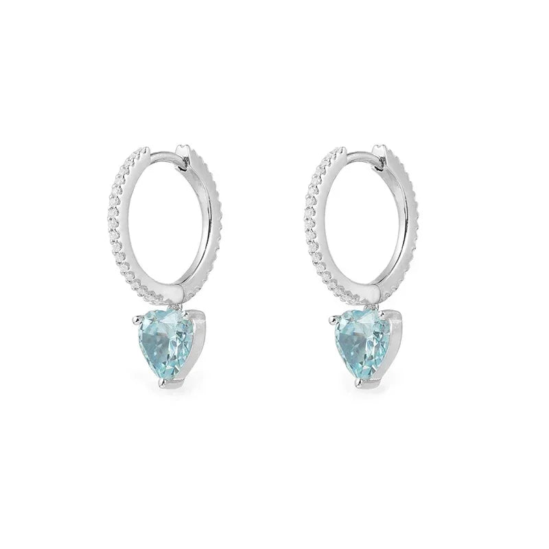 LI KI High Quality 925 Sterling Silver 2022New Love Diamond Earrings Beautiful Fashion Jewelry Free Delivery