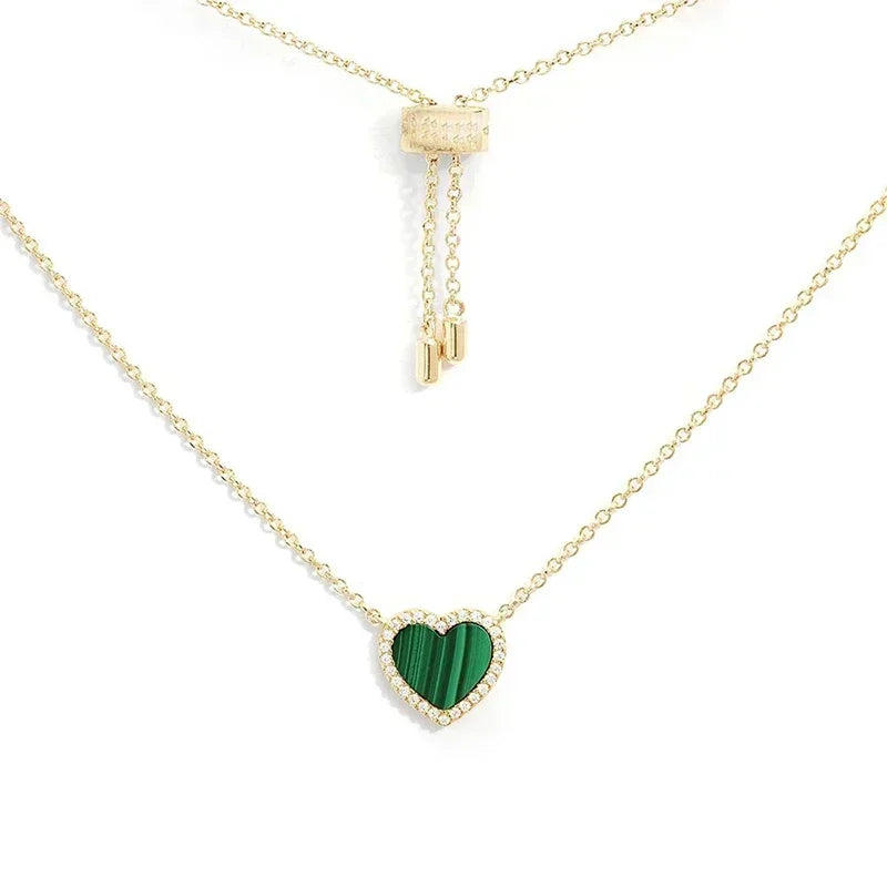 LI KI High quality 925 Sterling Silver June 2023 New Malachite Love Earrings Fashion Exquisite Jewelry Gifts To Friends