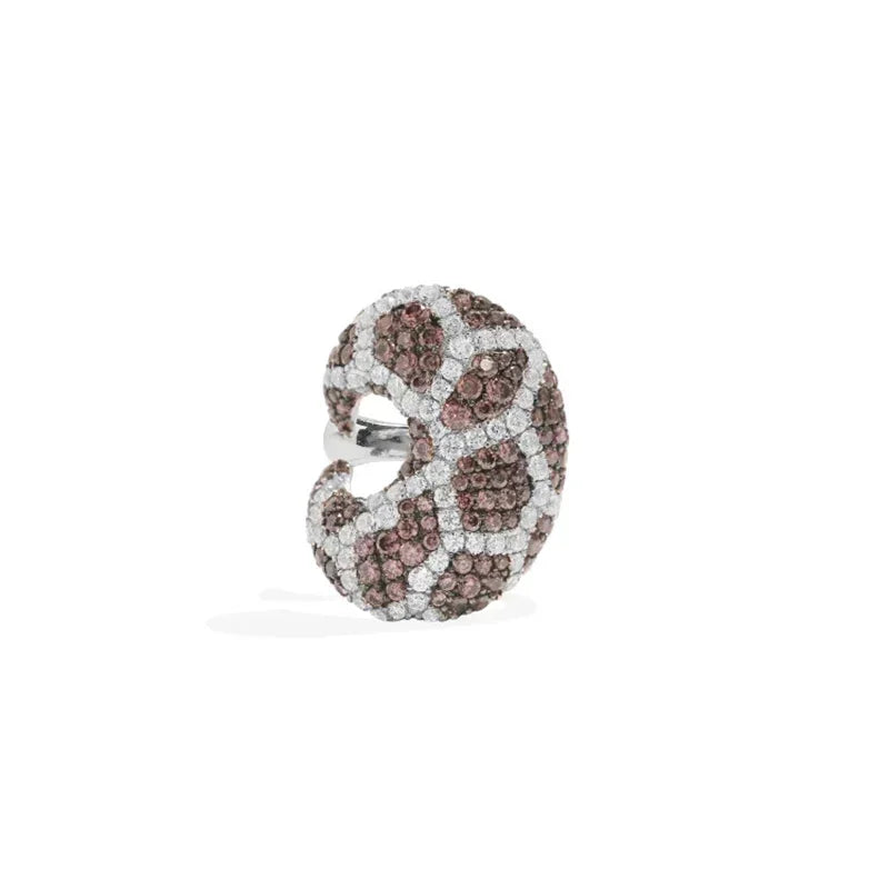 925 Silver January 2024 New Leopard Print Colorful Diamond Earrings Necklace Bracelet Ring For Women Luxury Designer Jewelry
