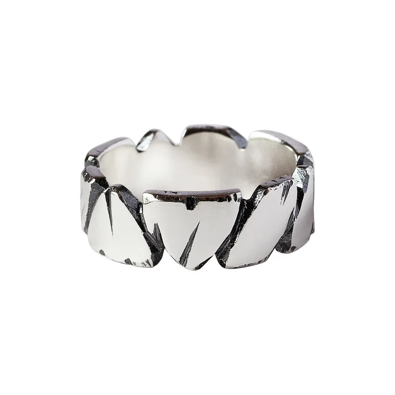 Bague Ajustable Gothique Punk EternalBond - Style Vintage Y2K pour Couples