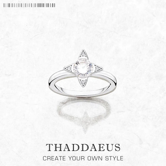 Bague Empilable en Forme d'Étoile - 925 Argent Sterling