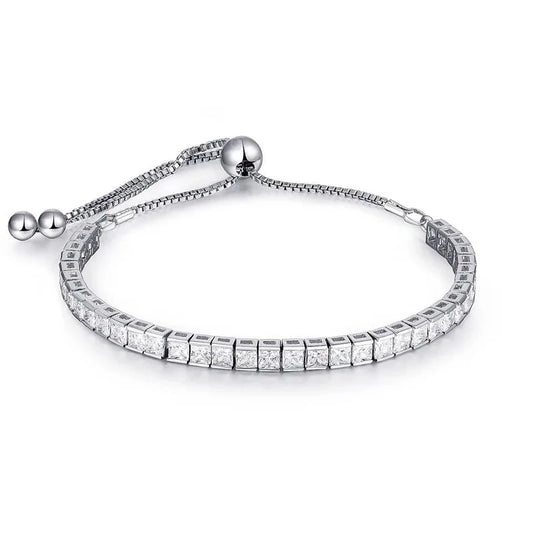 Bracciale con cristalli di perle di opale regolabile