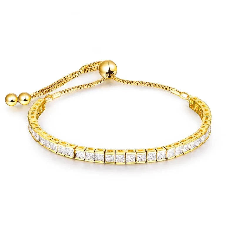 Bracciale con cristalli di perle di opale regolabile