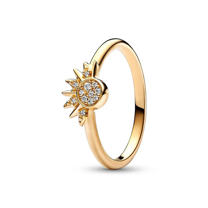 Anello Sole Celeste e Luna Blu
