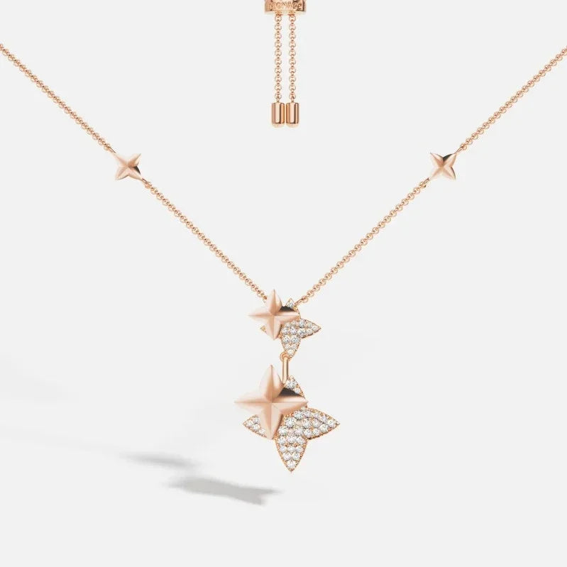 Collier Étoile Argent et Or rose
