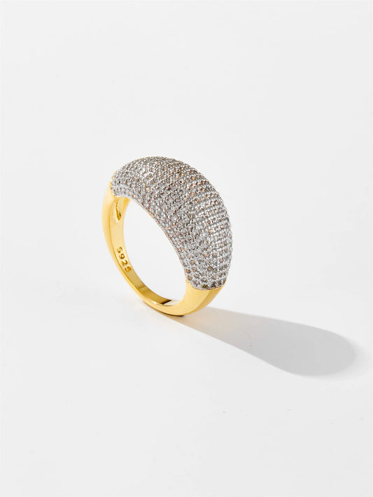 bague Femme en Argent avec Cyanite et Zircons, Élégance Classique pour Fiançailles et Mariages