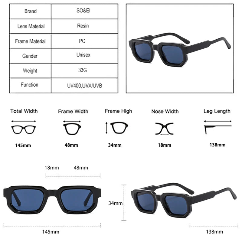 Lunettes de Soleil Carrées