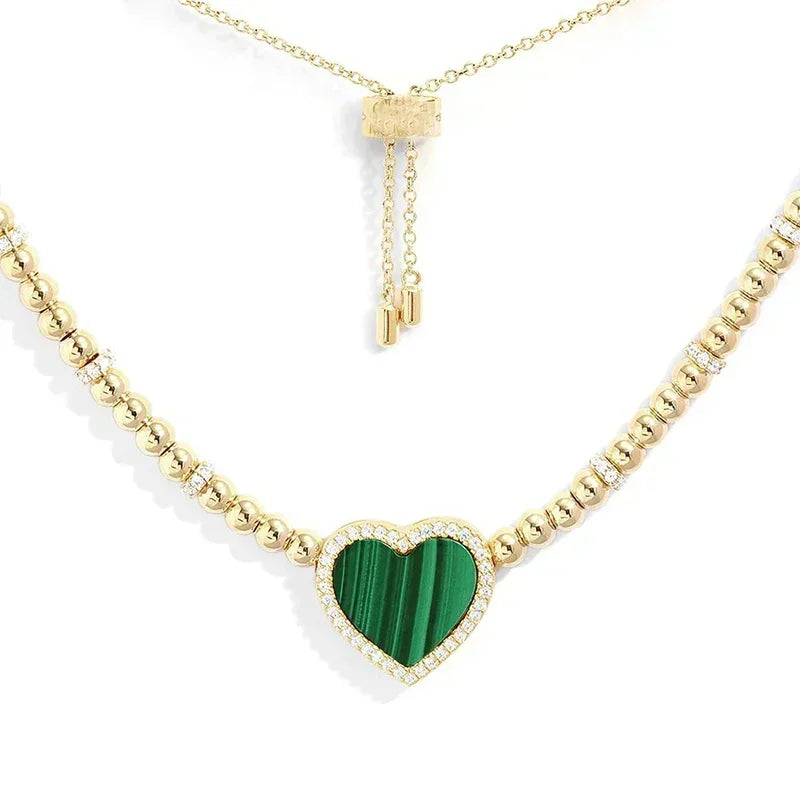 LI KI High quality 925 Sterling Silver June 2023 New Malachite Love Earrings Fashion Exquisite Jewelry Gifts To Friends