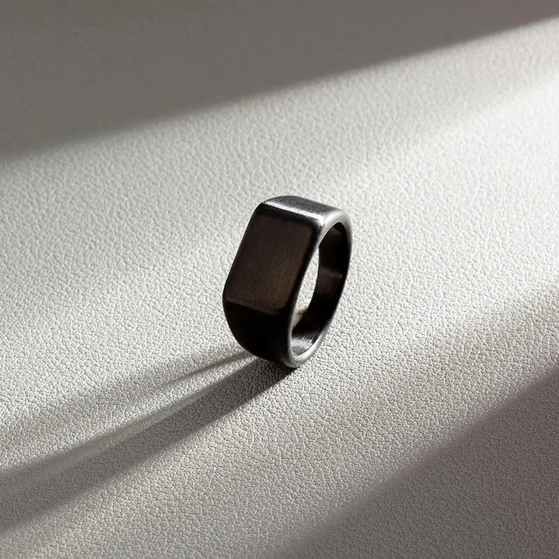 Bague en Acier Inoxydable Jiayiqi pour Hommes