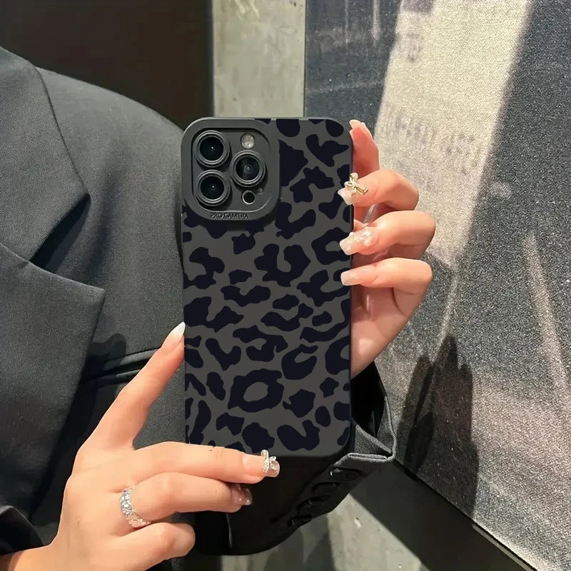 Coque de Protection pour Objectif de Caméra Motif Léopard pour iPhone