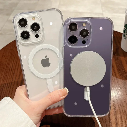 Coque Transparente Magnétique Magsafe LLTCT pour iPhone