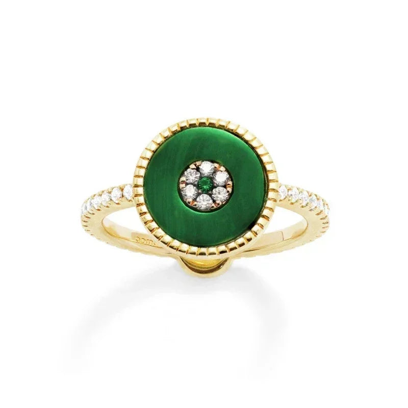 LI KI High quality 925 Sterling Silver June 2023 New Malachite Love Earrings Fashion Exquisite Jewelry Gifts To Friends